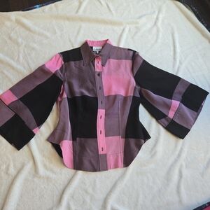 Ganni 3/4 sleeve shirt